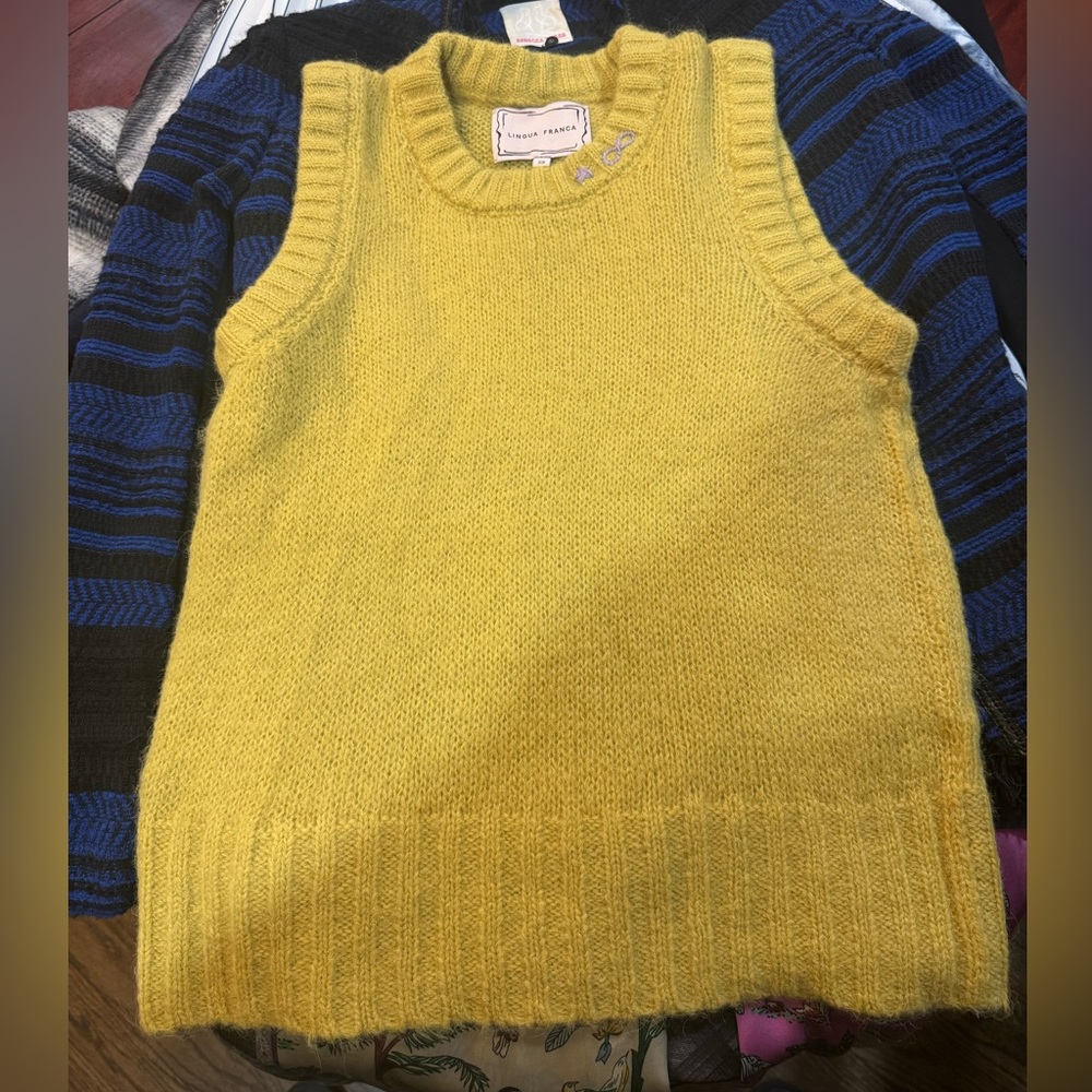Chic Yellow Knit Tank Top